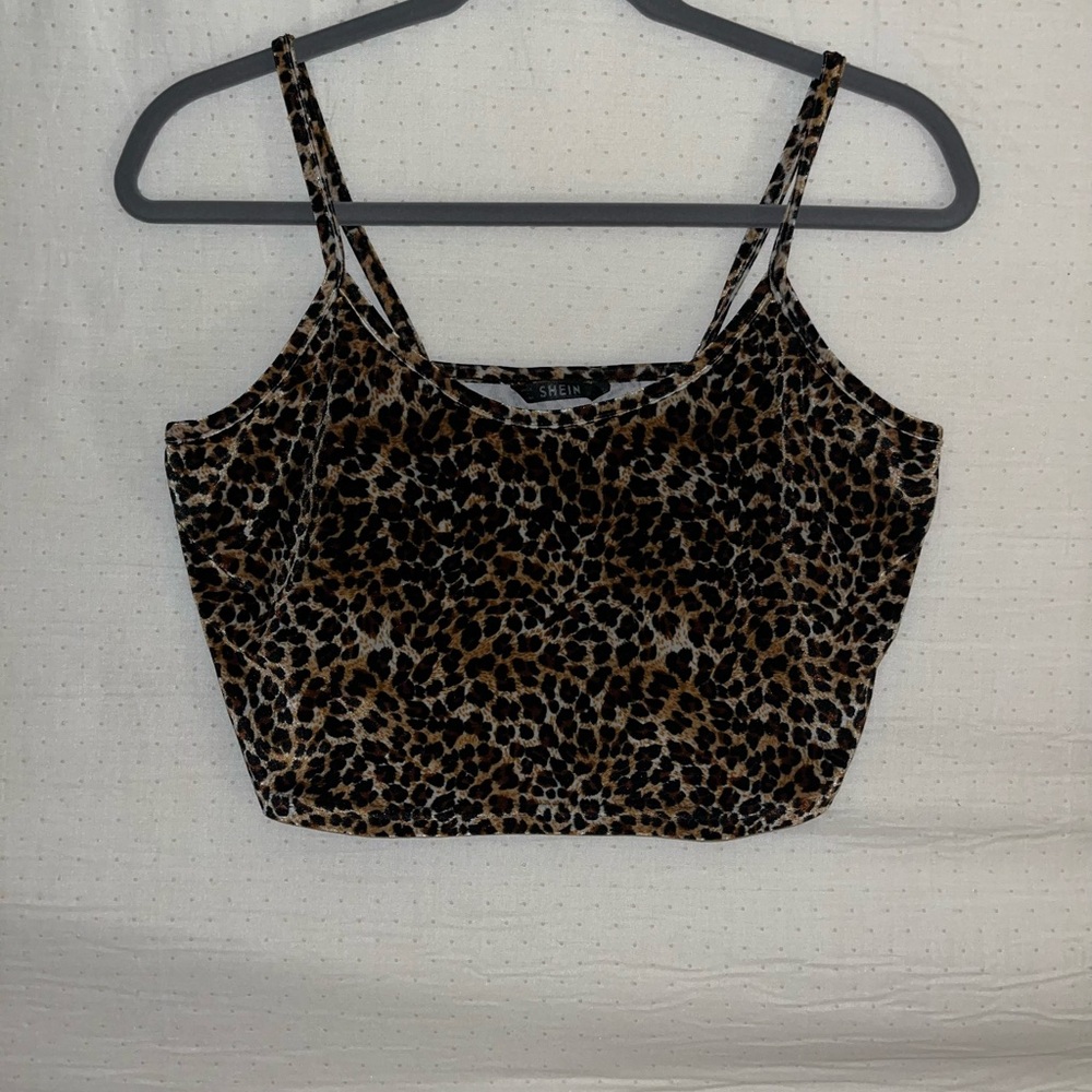 Leopard print Cropped Tank